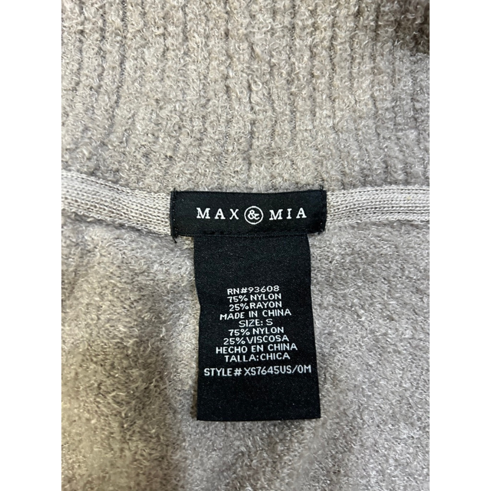 Max & Mia Cozy Knit Cardigan Sweater S Beige - Picture 3 of 4